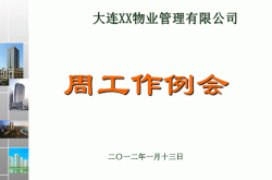 物业周例会内容怎么写(物业经理每周开的例会的内容)
